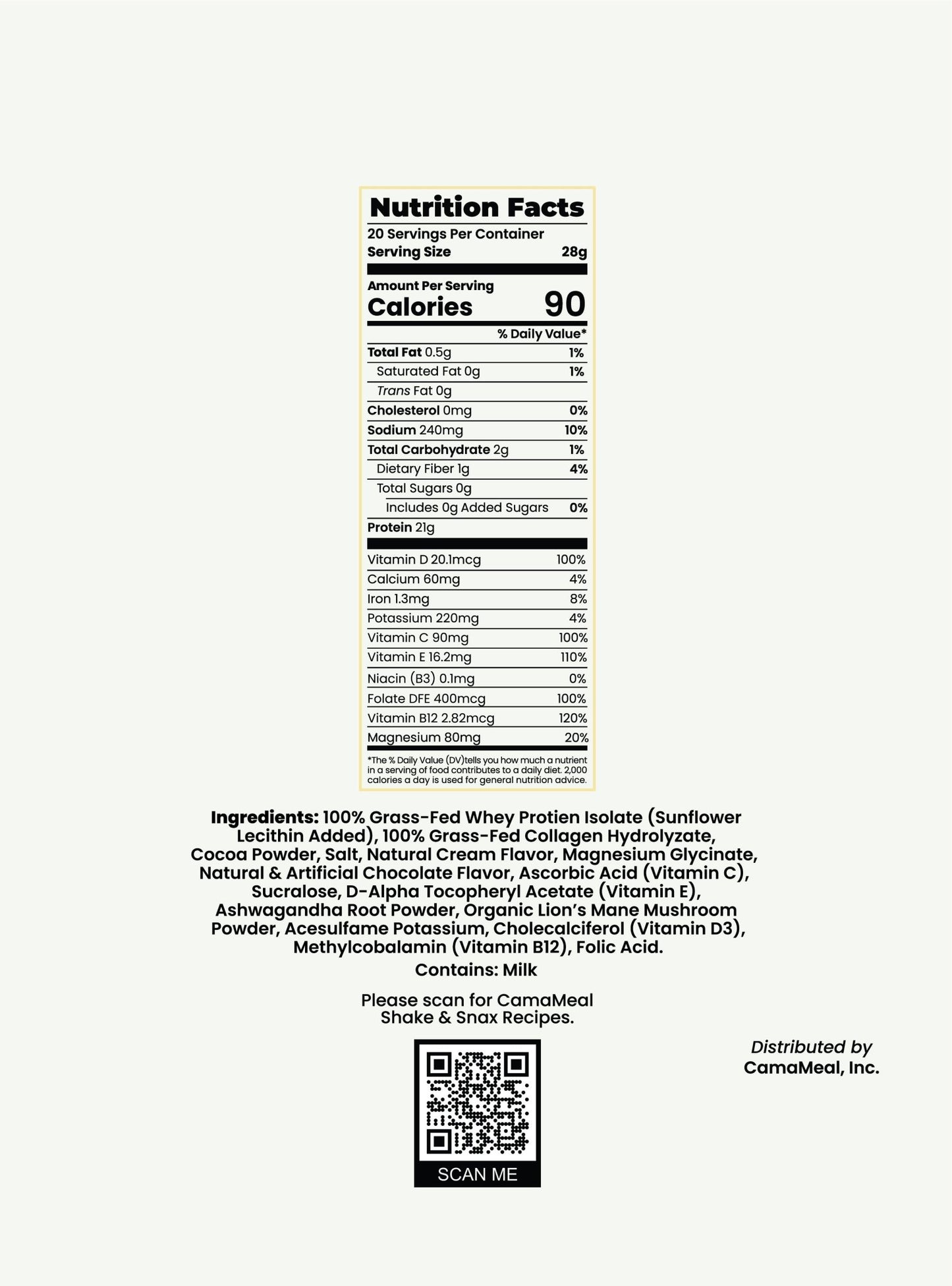 Chocolate - Cama Meal